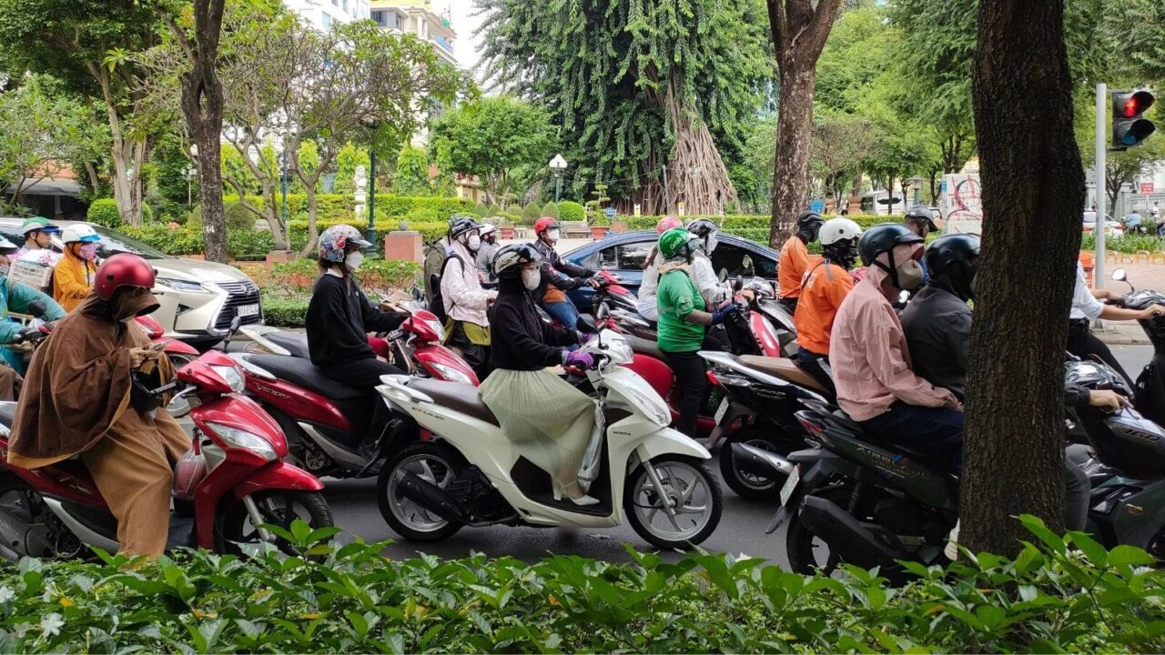 ベトナム・ホーチミン市内の渋滞
